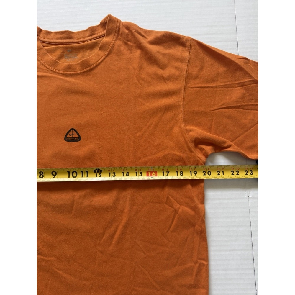 Nike ACG Vintage 2000s Shirt Cairn Rock Formation Graphic Orange Men's Medium - Picture 4 of 9